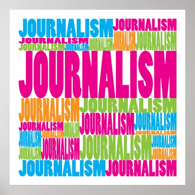 Färgfull journalistik poster (Framsidan)