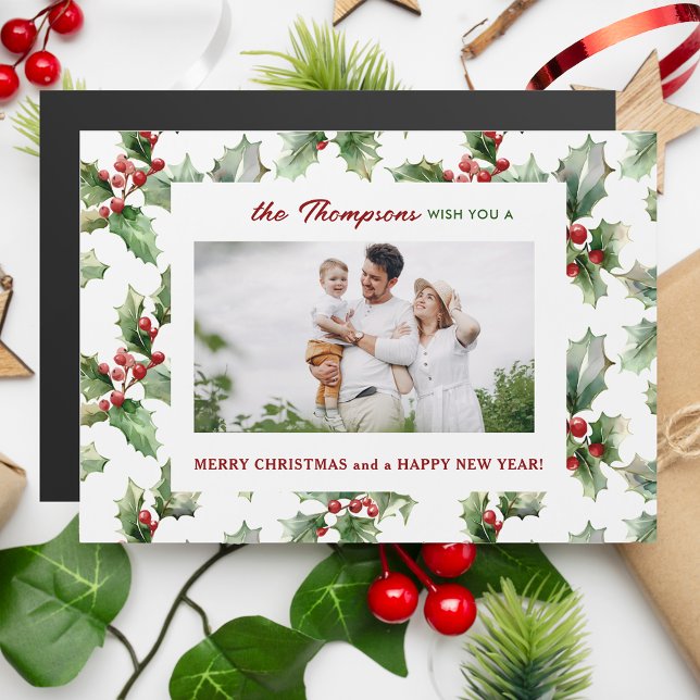 Färgfull julafton Holly One-Photo (Skapare uppladdad)