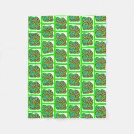 Färgfull julblomma Blanket Blanket Fleecefilt