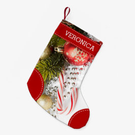 Färgfull juldebut liten julstrumpa
