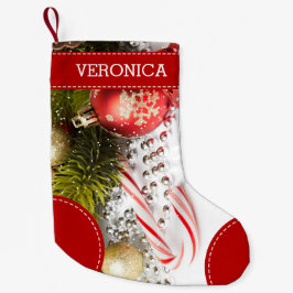 Färgfull juldebut liten julstrumpa