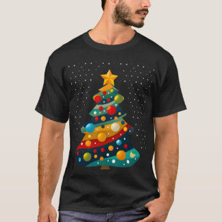 Färgfull Julgran A Festive Pop of Joy T Shirt