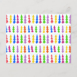 Färgfull Julgran-popkonst Vykort