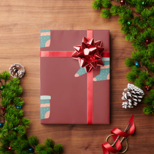 Färgfull julklapp - Hängning Presentpapper