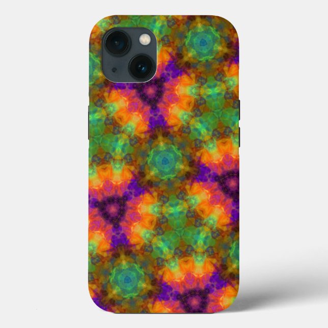 Färgfull Kaleidoscope Geometric Mönster (Baksida)