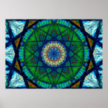 Färgfull Kaleidoscopic Mosaic | Abstrakt Mandala