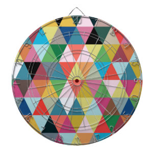 Färgfull Kaleidoskop Patterned Dartboard Piltavla