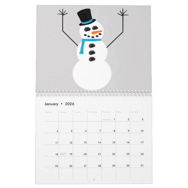 Färgfull kalender (Jan 2026)