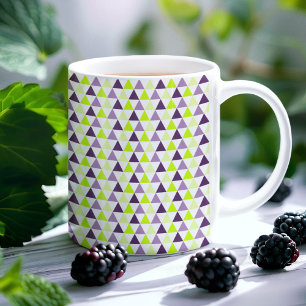 Färgfull kalk Lila Geometric Mönster Kaffemugg