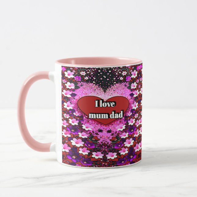 färgfull kamera mugg, 3D digital design mugg, perf Mugg (Vänster)