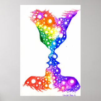 Färgfull kärlek poster