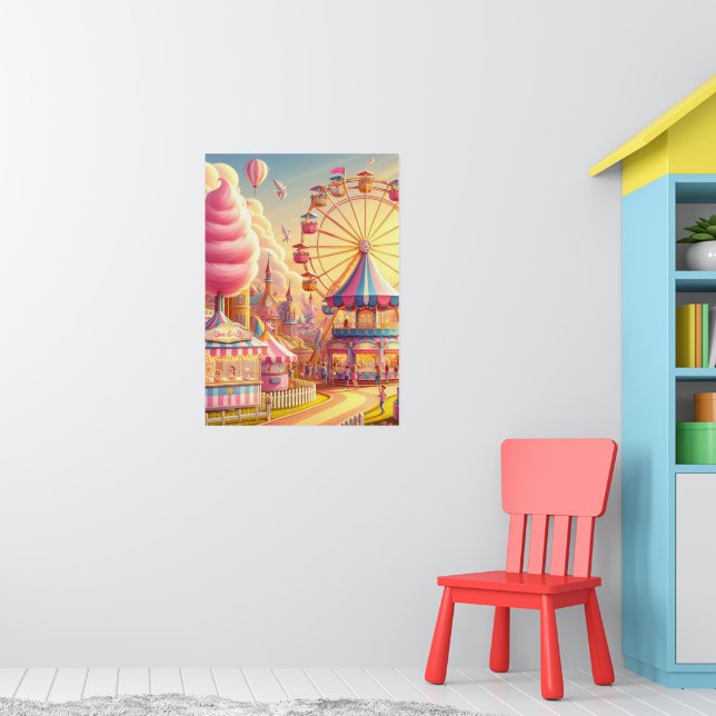 Färgfull karneval Fair Wall Poster (Barnkammare 1)