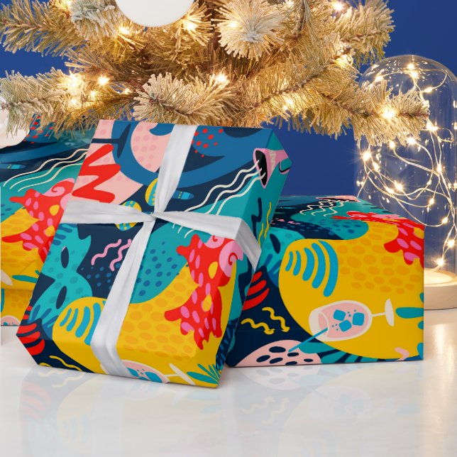 Färgfull karneval mönster presentpapper (Helgdagar)