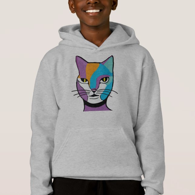Färgfull Kat Woman-illustration T Shirt (Framsida)