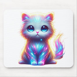 Färgfull kattlykta musmatta