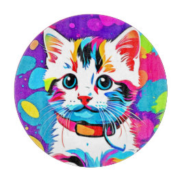 Färgfull Kattunge Art