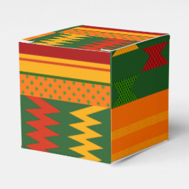 Färgfull Kente-favoritruta Presentaskar