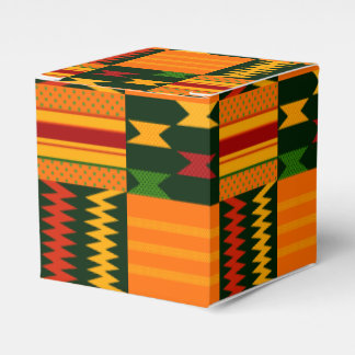 Färgfull Kente-favoritruta Presentaskar