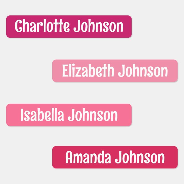 Färgfull Kindergarten Namn-etiketter Klistermärke (Grupp)