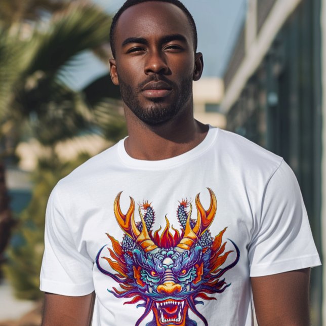 Färgfull kinesisk dragon t shirt (Skapare uppladdad)