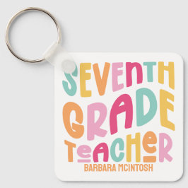Färgfull Klass-läraruppskattning Nyckelring