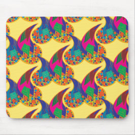 Färgfull konfetti abstrakt Paisley Rainbow droppar Musmatta