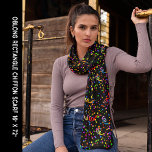 Färgfull konfetti Black Party Firande Chiffon Sjal<br><div class="desc">Färgfull konfetti Black Party Firande Chiffon Scarf. Anpassa den med teckningen. Redigera den om du vill ändra bakgrunden till färgaden. För alla tillfälle,  nyårsdagen,  4 juli,  jul,  Mors dag,  födelsedag,  en gåva till dig eller någon speciell.</div>