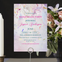 Färgfull konfetti MasqueraParty födelsedag
