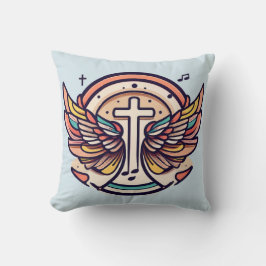 Färgfull Kor Agnel Vingar Rejoice Kudde