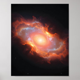 Färgfull kosmisk nebuli poster