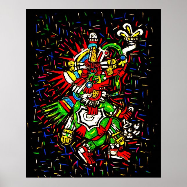 Färgfull Kukulcan Poster (Framsidan)