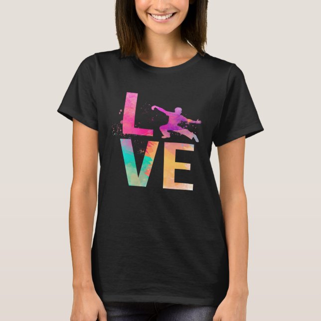 Färgfull Kung fu Kung fu T Shirt (Framsida)