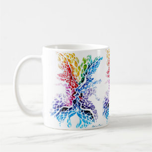 Färgfull kyss kaffemugg