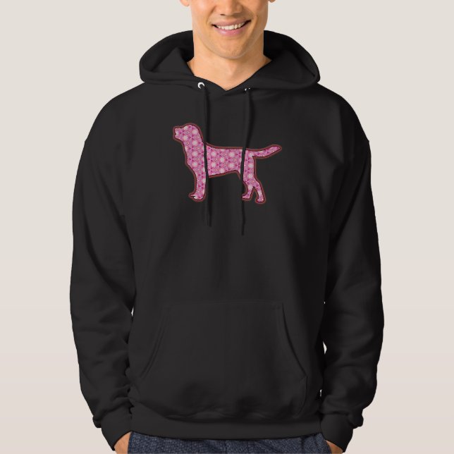 Färgfull Labrador Retriever Hoodie (Framsida)