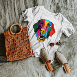 Färgfull Labrador Retriever-Hund T Shirt