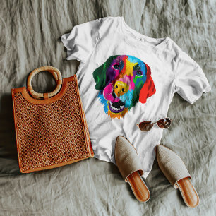 Färgfull Labrador Retriever-Hund T Shirt