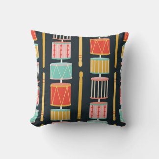 Färgfull Leksak Drums sjölösa Mönster Kudde