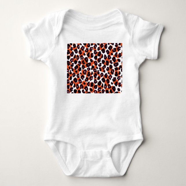 Färgfull Leopard Mönster: Sömlös design. T Shirt (Framsida)