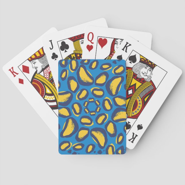 Färgfull leopard, sömlös struktur. casinokort (Baksidan)