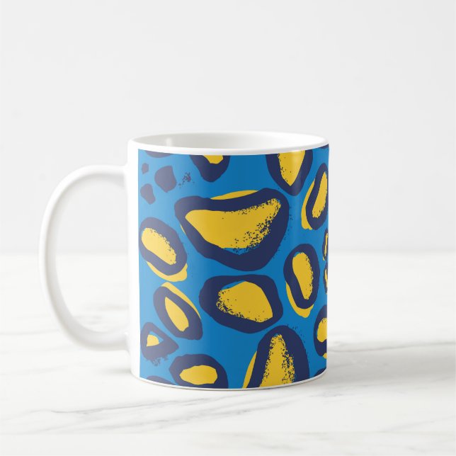 Färgfull leopard, sömlös struktur. kaffemugg (Vänster)