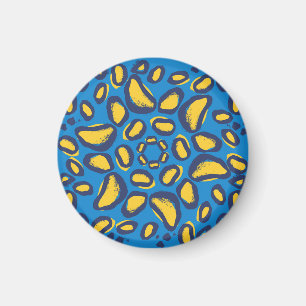 Färgfull leopard, sömlös struktur. magnet