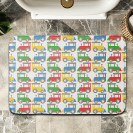 Färgfull Little Tåg Mönster Badrumsmatta