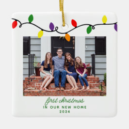 Färgfull Ljus Nystart - första jul Julgransprydnad Keramik