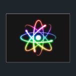 Färgfull ljusgomatom vykort<br><div class="desc">Atom - en coola som är utformad för alla forskartyper där ute. En Perfekt Gift för Student eller lärare. Anpassa med initialer och färg.</div>