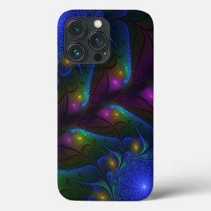 Färgfull ljusstark Abstrakt Modern Trippy Fractal