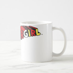 Färgfull Logotyp för supertjej Kaffemugg