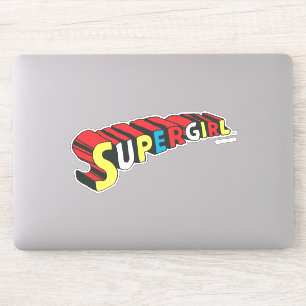 Färgfull Logotyp för supertjej Klistermärken