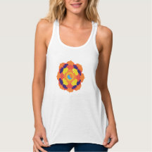 Färgfull Lotus Flower Yin & Yang Mandala
