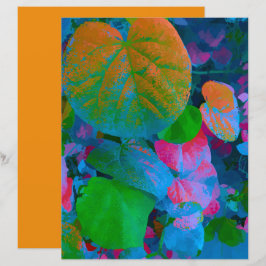 Färgfull Löv-bildavtrycksbokning Papper