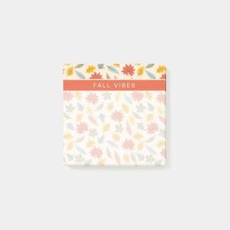 Färgfull Löv Fall Mönster Post-it Block
